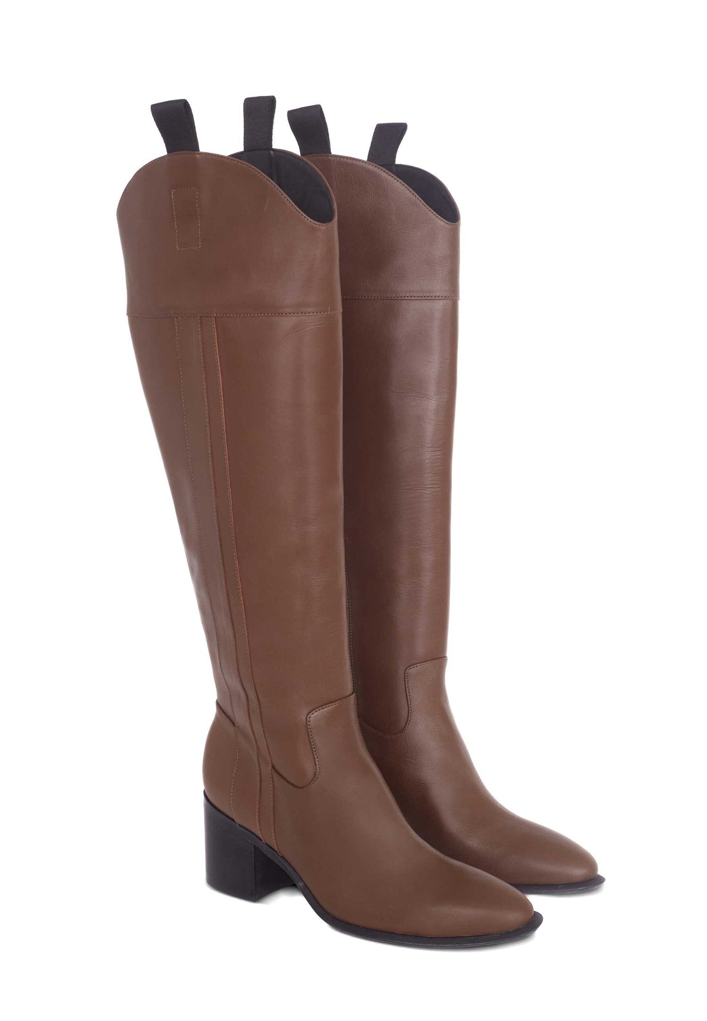 Mangará Leather Knee-High Boots