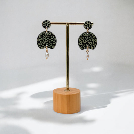 Aria - LEOPARD Statement met Zoetwaterparel Goud