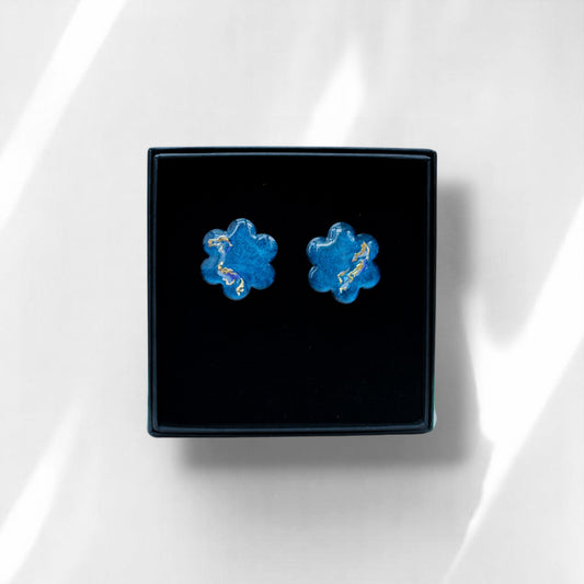 Blair - STARDUST MIDI Bloemen Blauw