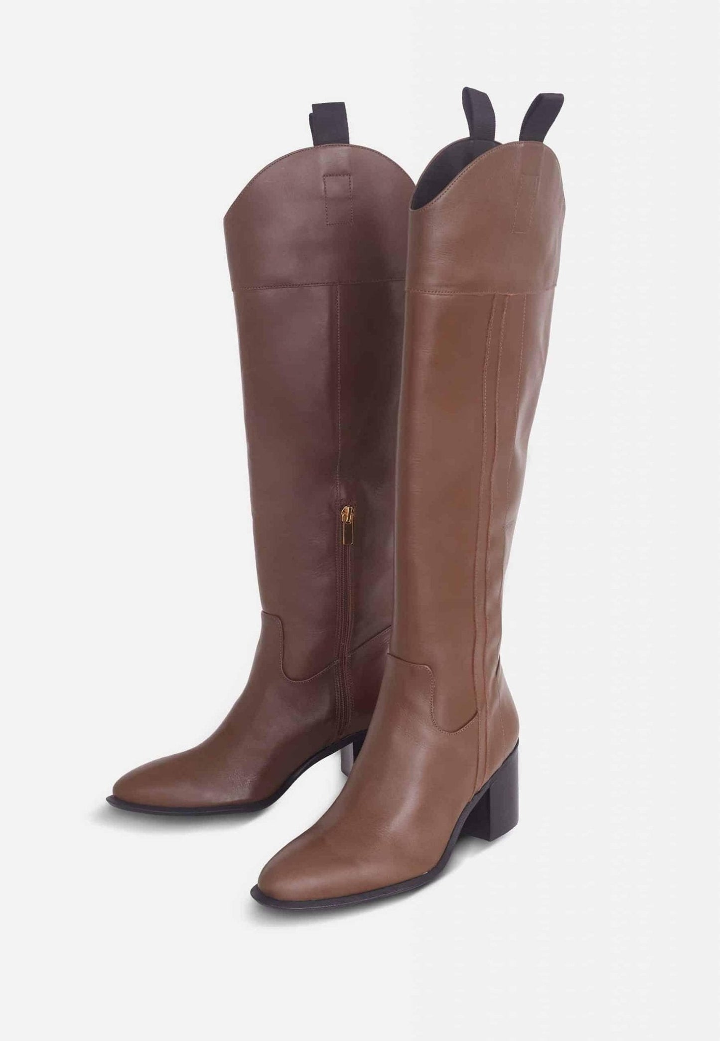 Mangará Leather Knee-High Boots